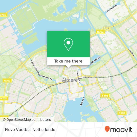 Flevo Voetbal map