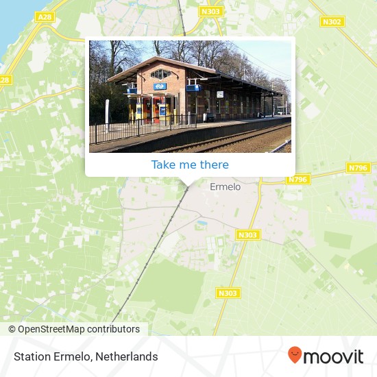 Station Ermelo Karte