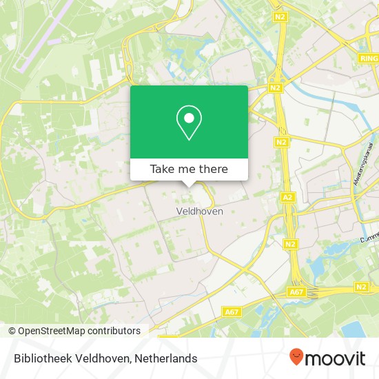 Bibliotheek Veldhoven map