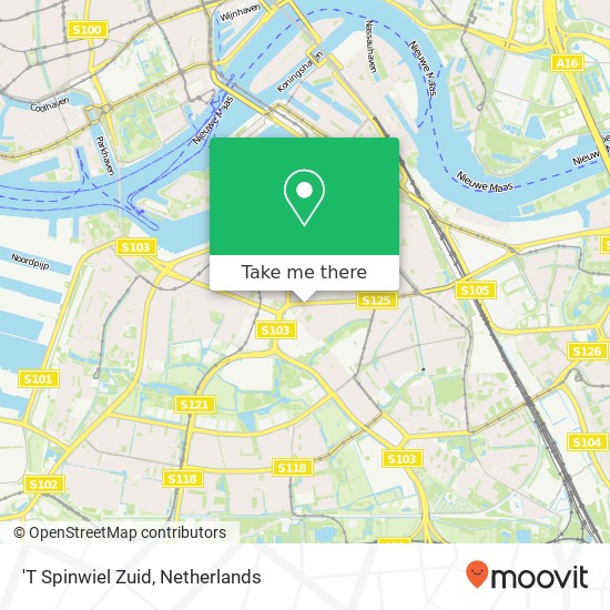 'T Spinwiel Zuid map