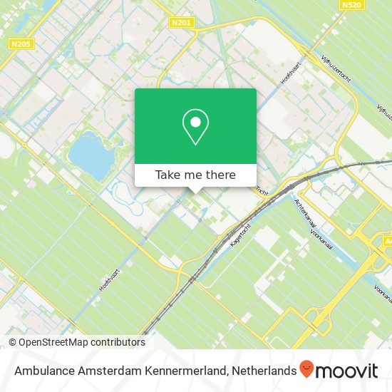 Ambulance Amsterdam Kennermerland map