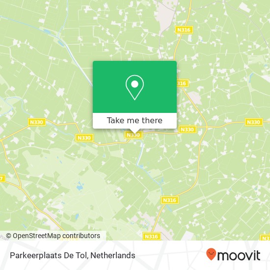 Parkeerplaats De Tol map