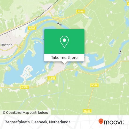 Begraafplaats Giesbeek map