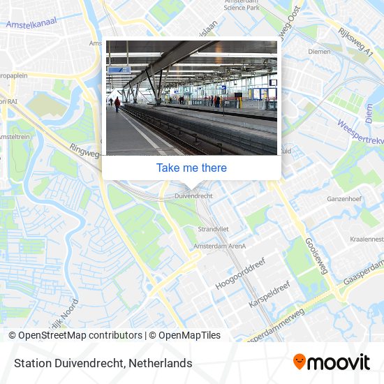 Station Duivendrecht map