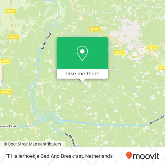 'T Hallerhoekje Bed And Breakfast map