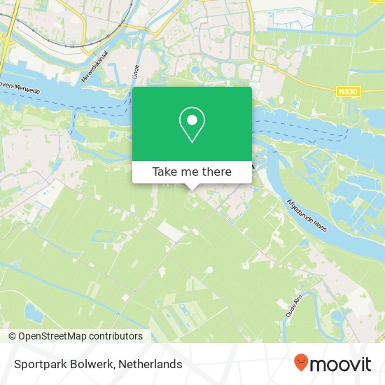 Sportpark Bolwerk map