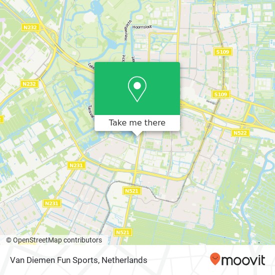 Van Diemen Fun Sports map