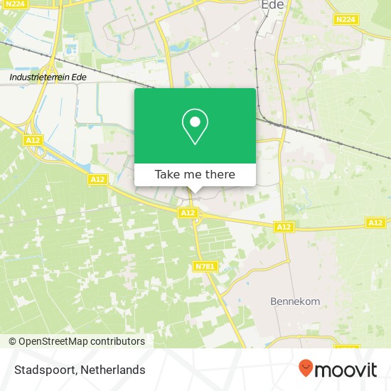 Stadspoort map