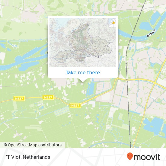 'T Vlot map