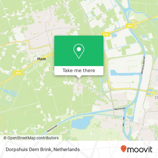 Dorpshuis Dem Brink map