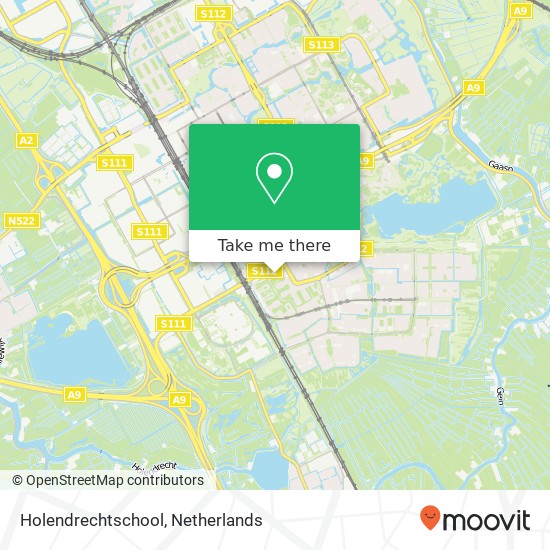 Holendrechtschool map