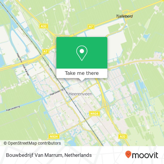 Bouwbedrijf Van Marrum map