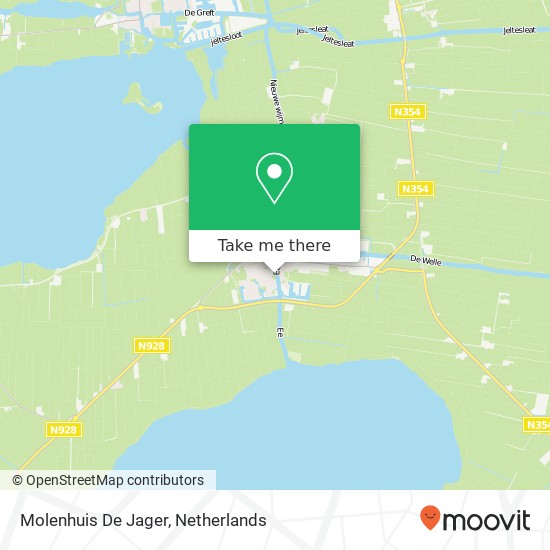 Molenhuis De Jager map