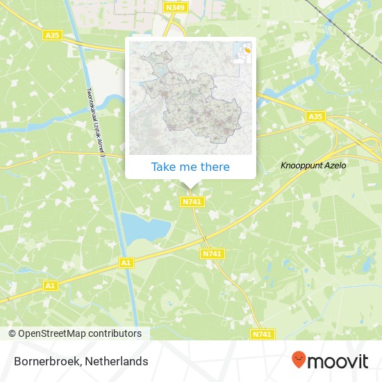 Bornerbroek map