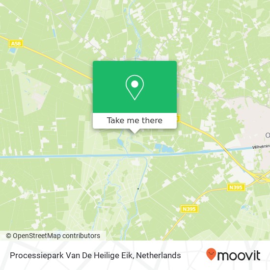 Processiepark Van De Heilige Eik map