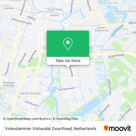 Volendammer Vishandel Zwarthoed map