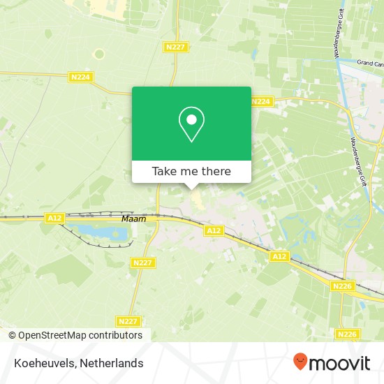 Koeheuvels map