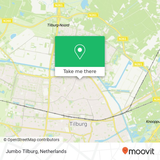 Jumbo Tilburg map