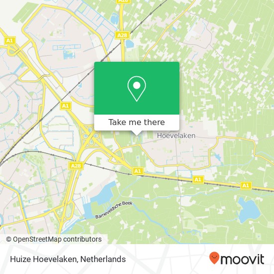 Huize Hoevelaken map