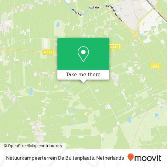 Natuurkampeerterrein De Buitenplaats Karte