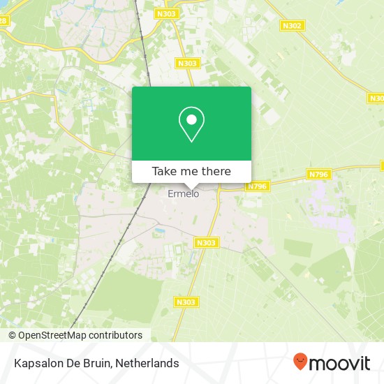 Kapsalon De Bruin map