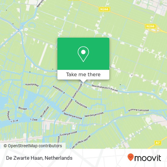 De Zwarte Haan map