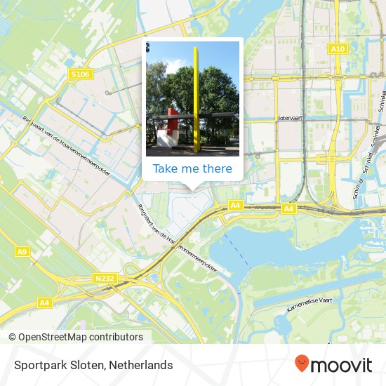 Sportpark Sloten map