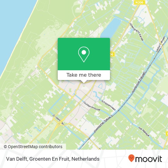 Van Delft, Groenten En Fruit map