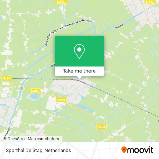 Sporthal De Stap map