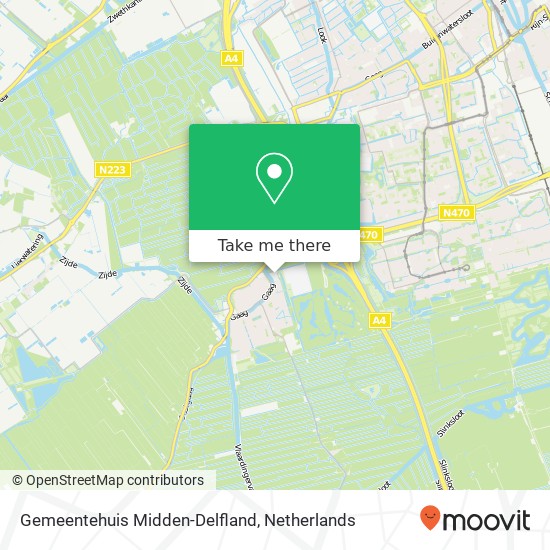 Gemeentehuis Midden-Delfland map