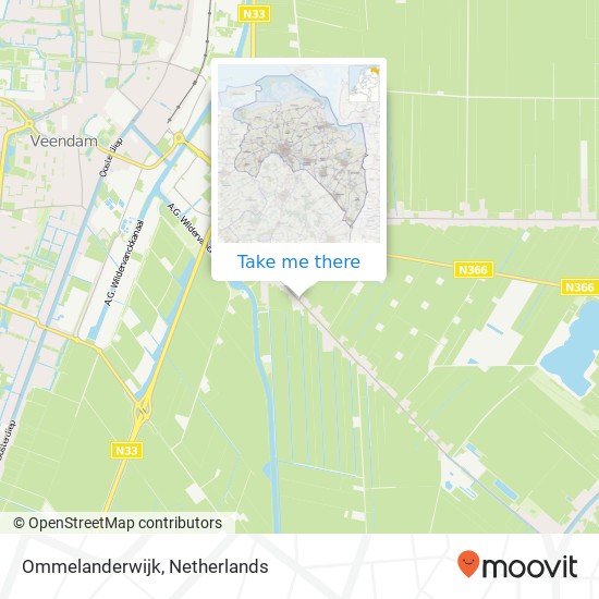Ommelanderwijk Karte