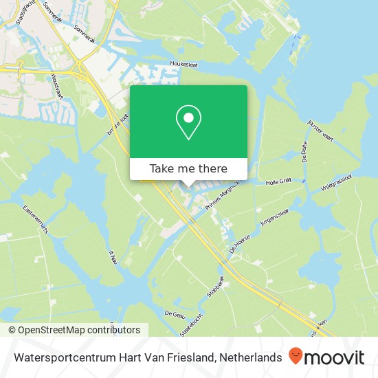 Watersportcentrum Hart Van Friesland map