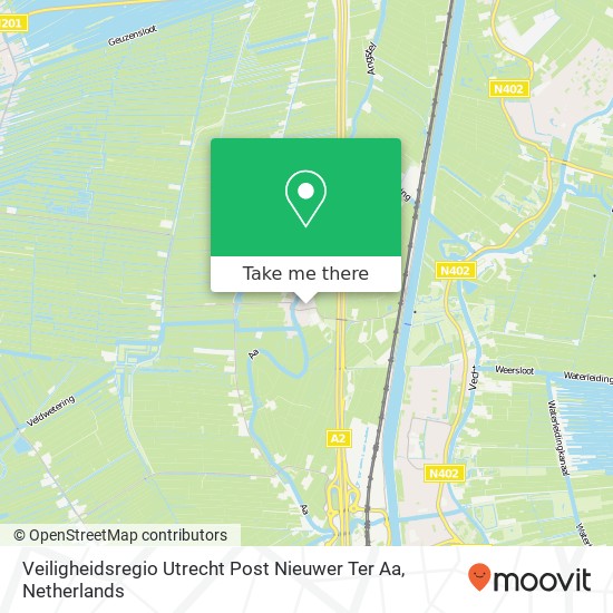 Veiligheidsregio Utrecht Post Nieuwer Ter Aa map