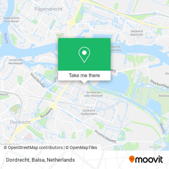 Dordrecht, Balsa map