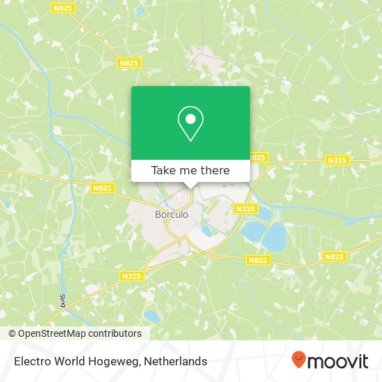 Electro World Hogeweg map