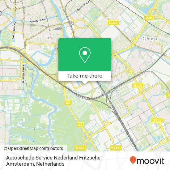 Autoschade Service Nederland Fritzsche Amsterdam Karte