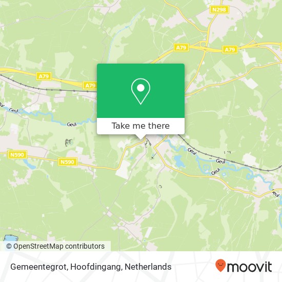 Gemeentegrot, Hoofdingang map