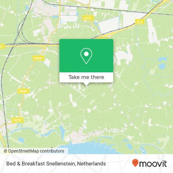 Bed & Breakfast Snellenstein map