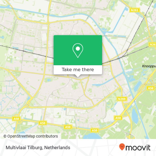 Multivlaai Tilburg Karte