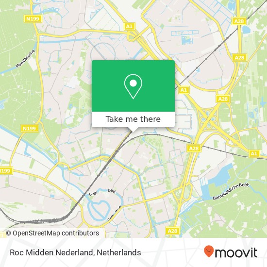 Roc Midden Nederland map