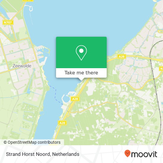 Strand Horst Noord map