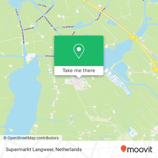 Supermarkt Langweer map