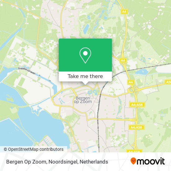 Bergen Op Zoom, Noordsingel Karte