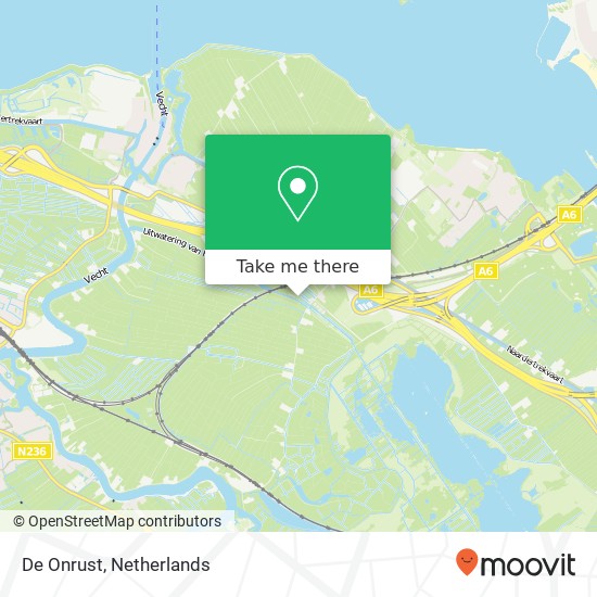 De Onrust map