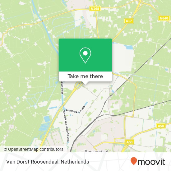 Van Dorst Roosendaal Karte