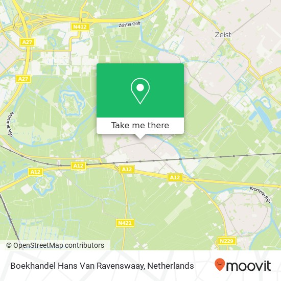 Boekhandel Hans Van Ravenswaay map