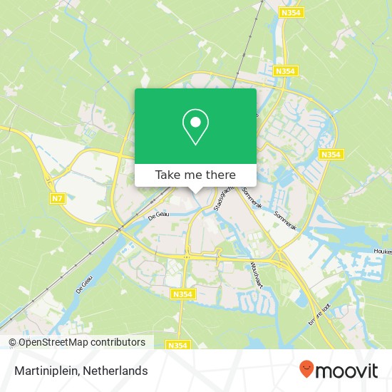 Martiniplein map