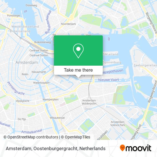 Amsterdam, Oostenburgergracht Karte