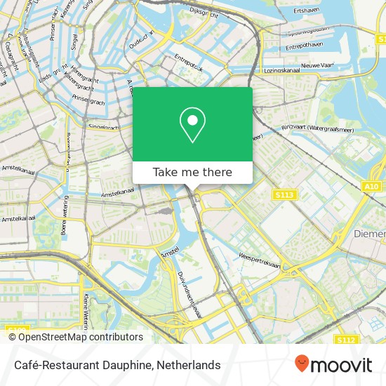 Café-Restaurant Dauphine map
