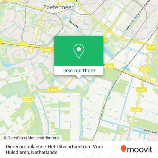 Dierenambulance / Het Uitvaartcentrum Voor Huisdieren map